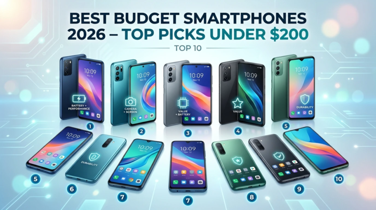 Top 10 Best Budget Smartphones Under $200 in 2026
