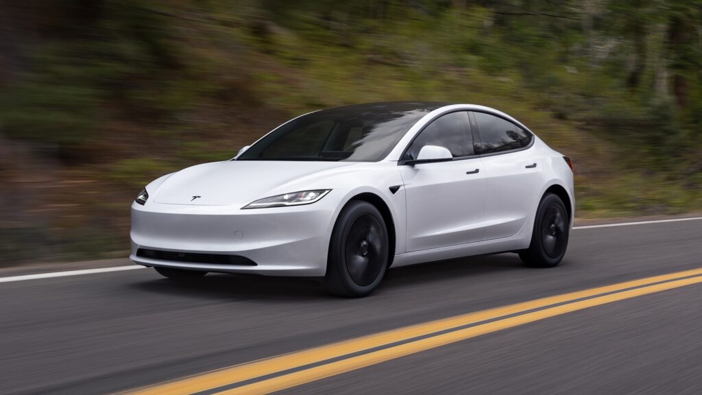 Tesla Model 3 white