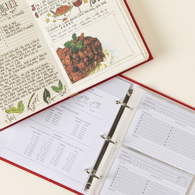 Personalized Recipe Book with Family Contributions